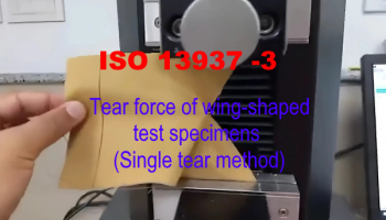 Quy trình thử nghiệm xé vải theo ISO 13937 -3, mẫu hình cánh (wing-shaped specimen)